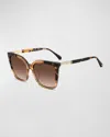 Kate Spade Marlowe Acetate Square Sunglasses In Brown