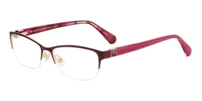 Kate Spade Marnie 2/g Asian Fit Women's Glasses, Red, Size 50 In Black
