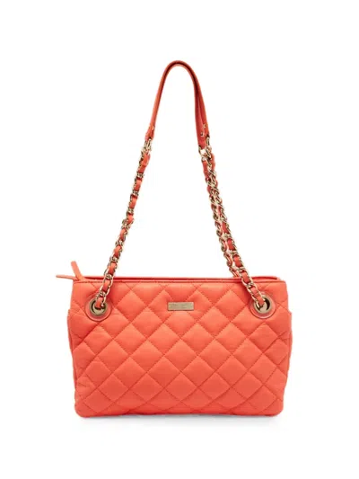 Kate Spade Maryanne Quilted Tote Bag In Orange