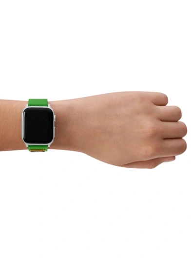 Kate Spade Men's Fabric Apple Watch Strap/20mm In Green