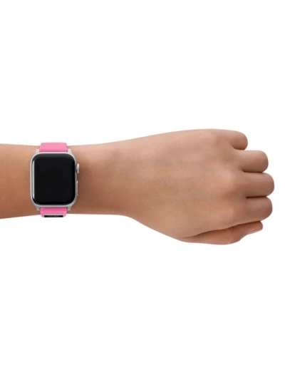 Kate Spade Men's Fabric Apple Watch Strap/20mm In Pink