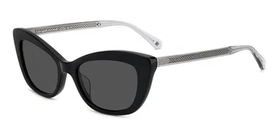 Kate Spade Merida/g/s Asian Fit 807/ir Women's Sunglasses Black Size 54