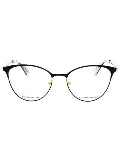 Kate Spade Metal Cat Eye Women's Eyeglasses - Izabel/g Size In Black