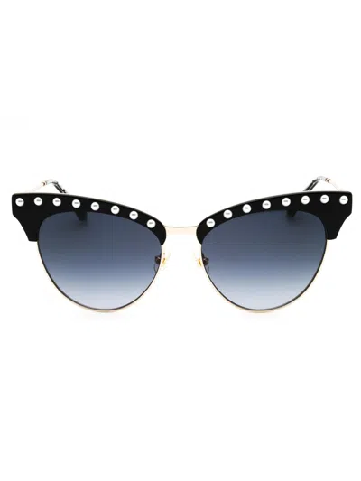 Kate Spade Metal Cat Eye Women's Sunglasses In Black