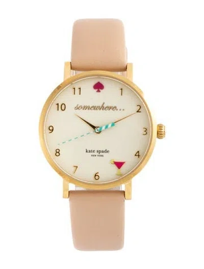 Pre-owned Kate Spade Metro Watch In Multicolor