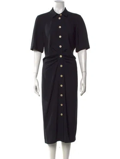 Pre-owned Kate Spade Midi Length Dress In Black