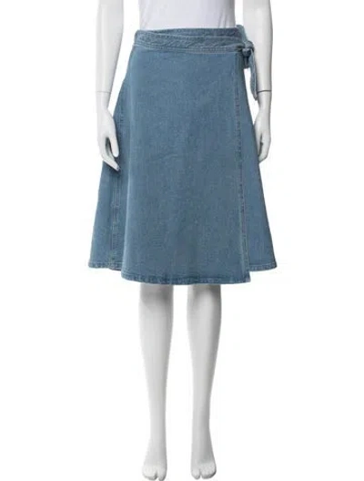 Pre-owned Kate Spade Midi Length Skirt In Blue