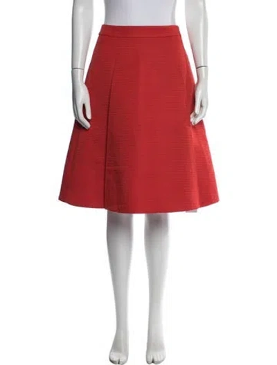 Pre-owned Kate Spade Midi Length Skirt In Red