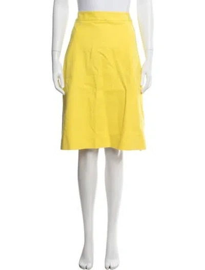 Pre-owned Kate Spade Midi Length Skirt In Yellow