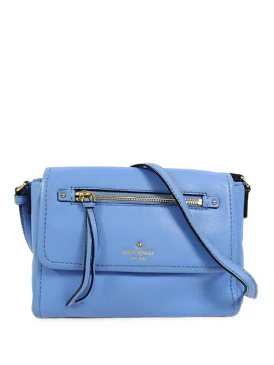 Pre-owned Kate Spade Mini Cobble Hill Toddy Shoulder Bag In Blue