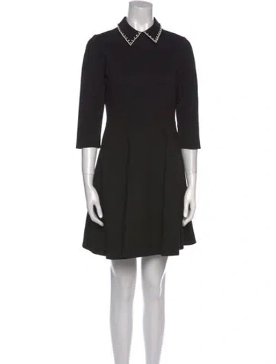 Pre-owned Kate Spade Mini Dress In Black