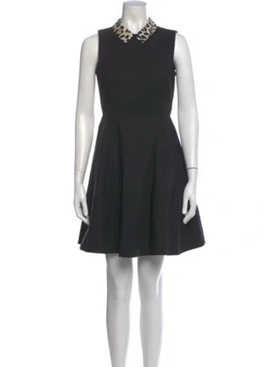 Pre-owned Kate Spade Mini Dress In Black