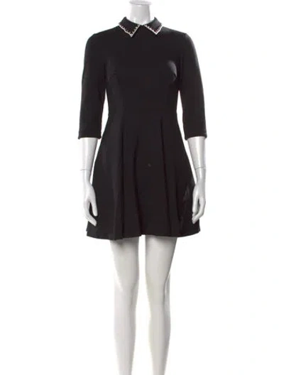 Pre-owned Kate Spade Mini Dress In Black