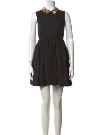 Pre-owned Kate Spade Mini Dress In Black