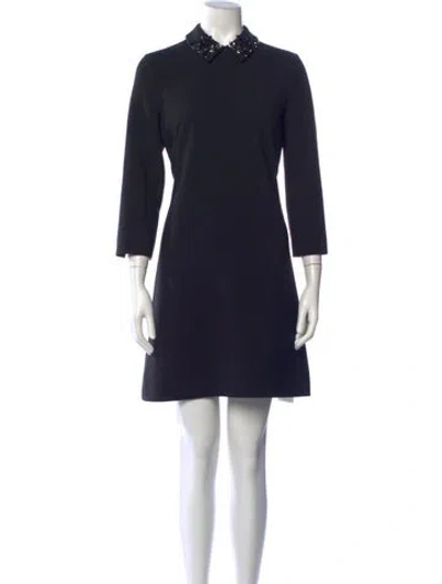 Pre-owned Kate Spade Mini Dress In Black