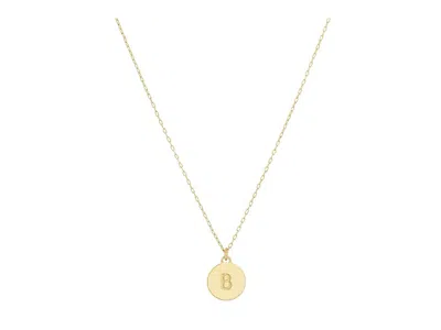 Kate Spade Mini Initial Pendant In Gold