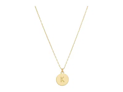 Kate Spade Mini Initial Pendant In Gold