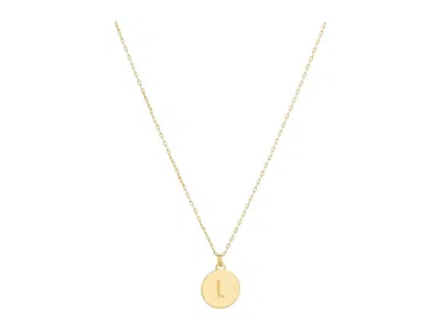 Kate Spade Mini Initial Pendant In Gold