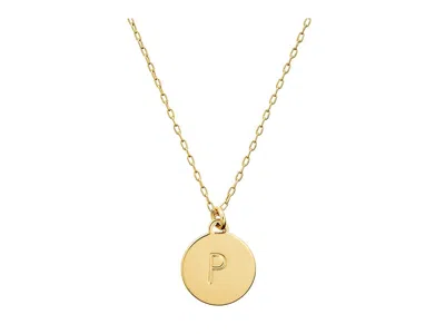 Kate Spade Mini Initial Pendant In Gold