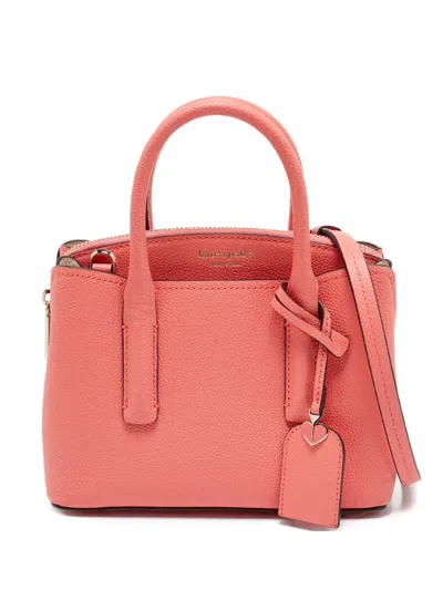Pre-owned Kate Spade Mini Margaux Leather Tote Bag In Pink
