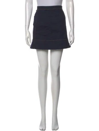 Pre-owned Kate Spade Mini Skirt In Blue