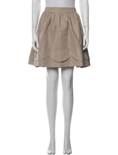 Pre-owned Kate Spade Mini Skirt In Neutrals