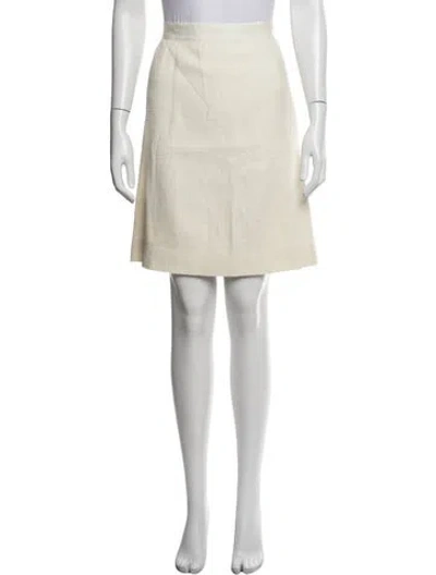 Pre-owned Kate Spade Mini Skirt In White