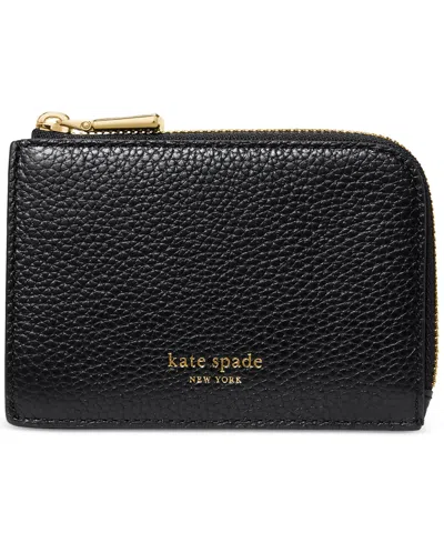 Kate Spade Mini Zip Card Case In Black