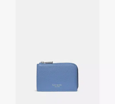 Kate Spade Mini Zip Card Case In Blue