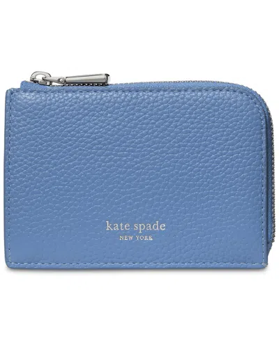 Kate Spade Mini Zip Card Case In Blue