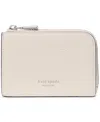 Kate Spade Mini Zip Card Case In Brown