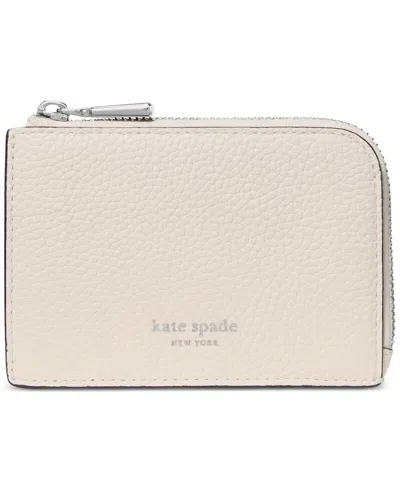 Kate Spade Mini Zip Card Case In Brown