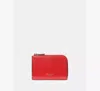 Kate Spade Mini Zip Card Case In Red