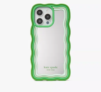 Kate Spade Mirrored Iphone 16 Pro Max Case In Ks Green