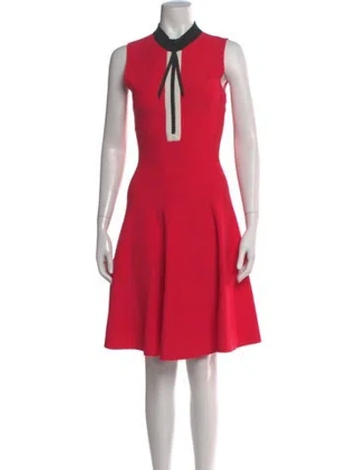 Pre-owned Kate Spade Mock Neck Knee-length Dress In Pink