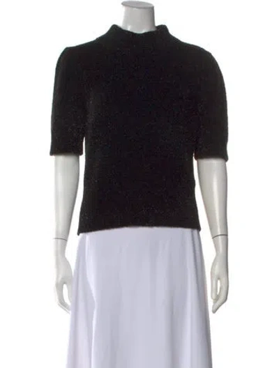 Pre-owned Kate Spade Mock Neck Sweater In Black