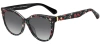 Kate Spade Daeshas Round Polarized Acetate Sunglasses, Black