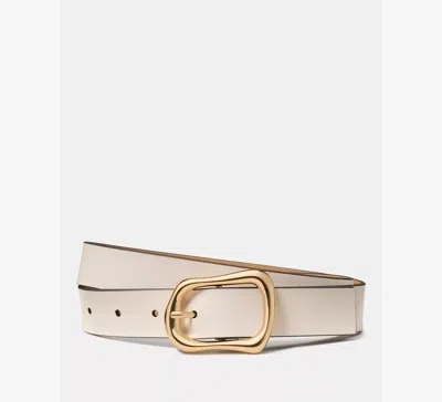 Kate Spade Molten Buckle Belt In White