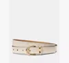Kate Spade Molten Buckle Belt In White