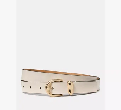 Kate Spade Molten Buckle Belt In White