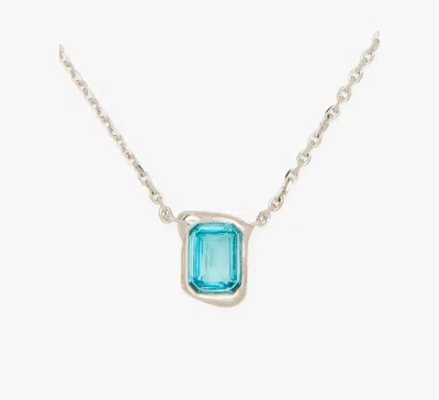 Kate Spade Molten Glass Pendant In Aqua
