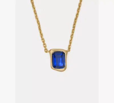 Kate Spade Molten Glass Pendant In Blue