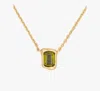 Kate Spade Molten Glass Pendant In Green/gold