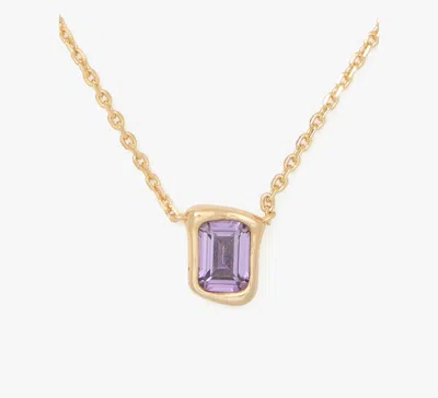 Kate Spade Molten Glass Pendant In Light Amethyst