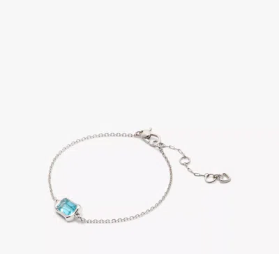 Kate Spade Molten Glass Solitaire Bracelet In Aqua