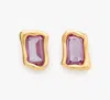 Kate Spade Molten Glass Statement Studs In Light Amethyst