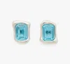 Kate Spade Molten Glass Studs In Aqua