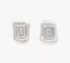 Kate Spade Molten Glass Studs In Clear/silver