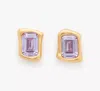 Kate Spade Molten Glass Studs In Light Amethyst