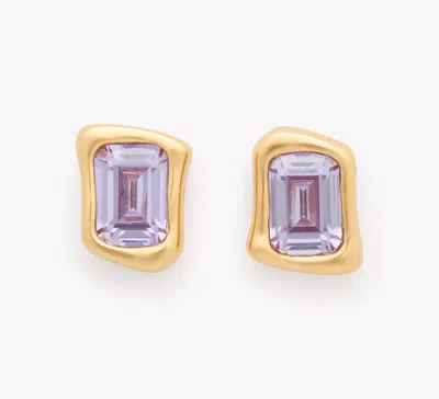 Kate Spade Molten Glass Studs In Light Amethyst